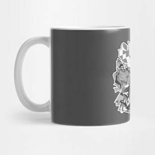 Funny Ghost Dark Grey Mug